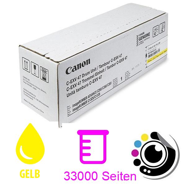 Trommel Original Canon C-EXV47 Gelb 8523B002