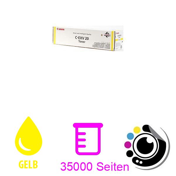 Original Toner Canon CEXV 20 Gelb