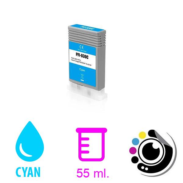 Kompatibel Patrone Canon PFI030 Cyan (55ML)