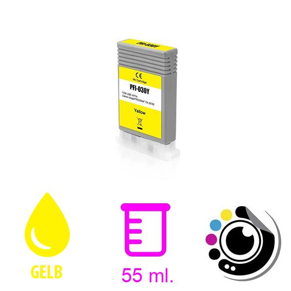 Kompatibel Patrone Canon PFI030 Gelb (55ML)