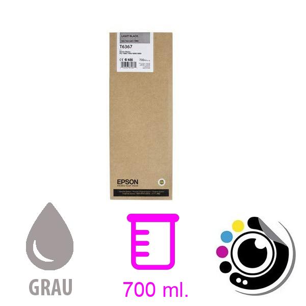 Original Patrone Epson T6367 Grau/Schwarz Licht C13T636700