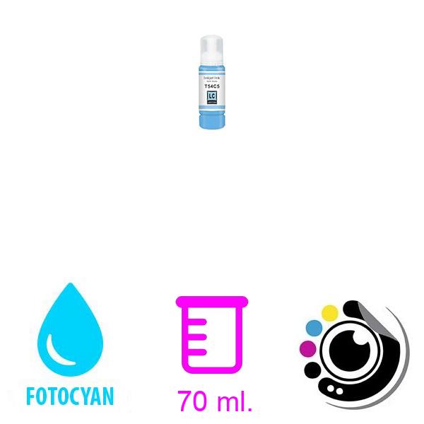 Kompatibel Flasche de Tinte epson t54c Cyan Photo