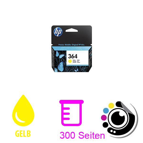Original Druckerpatronen HP 364 gelb CB320EE