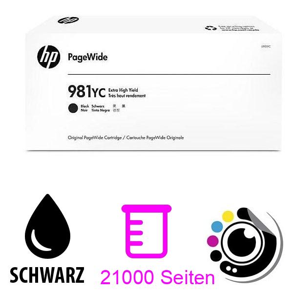 Original Patrone HP 981YC Schwarz Extra High Yield LOR20YC