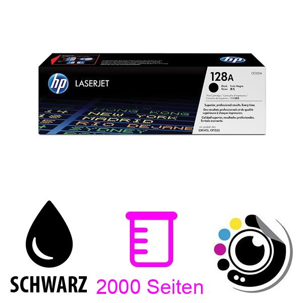 Original Toner HP CE320A Schwarz 128A