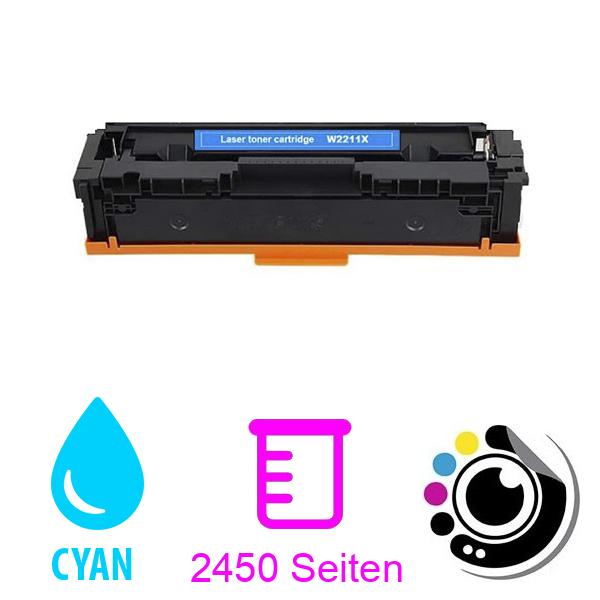 Kompatibler Toner HP W2211X Cyan 207X mit Chip