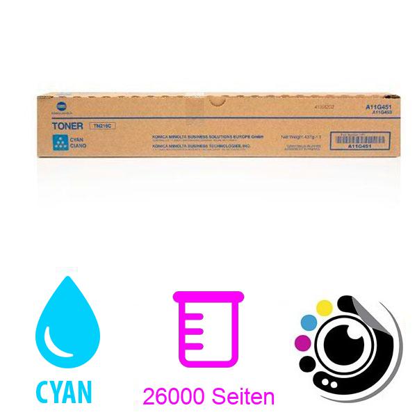 Original Toner Konica C220 / C280 Cyan A11G451 / TN216C / TN216