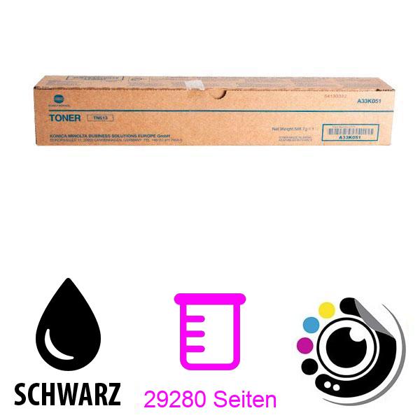 Original Toner Konica Minolta Bizhub 454E / 554E TN513 A33K051