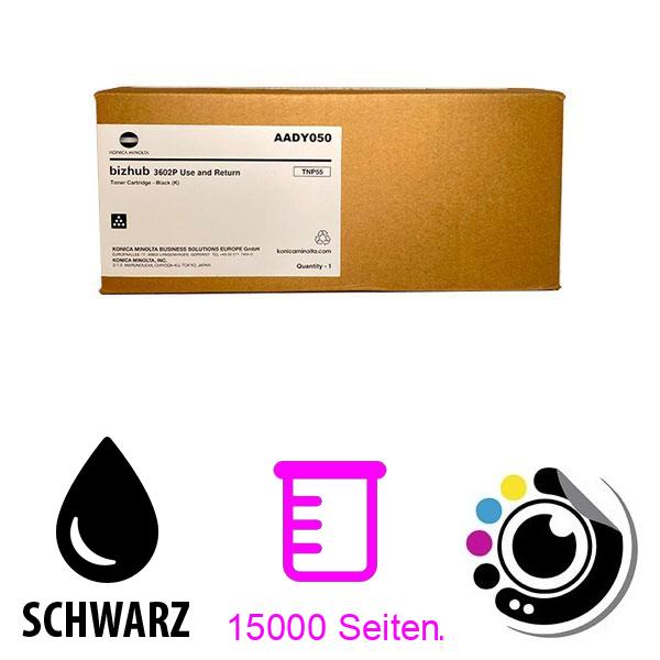 Original Toner Konica Minolta TNP-55 Schwarz (AADY050)