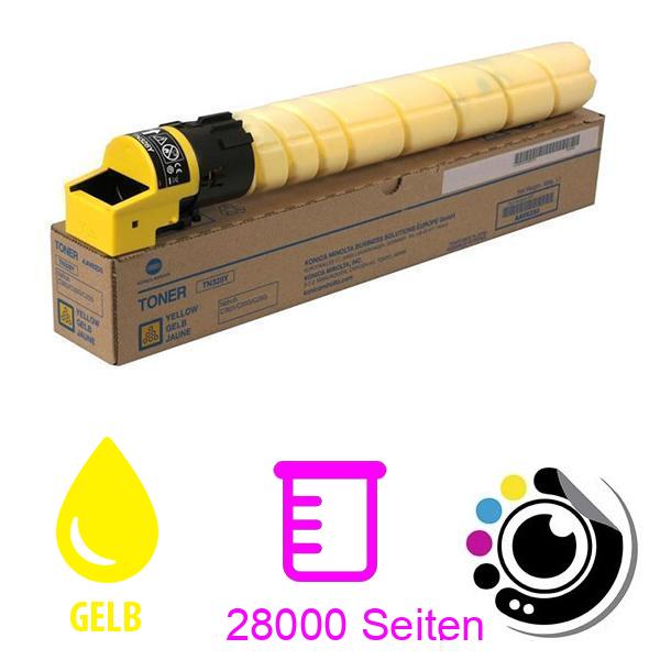 Original Toner Konica Minolta TN328 Gelb AAV8250A