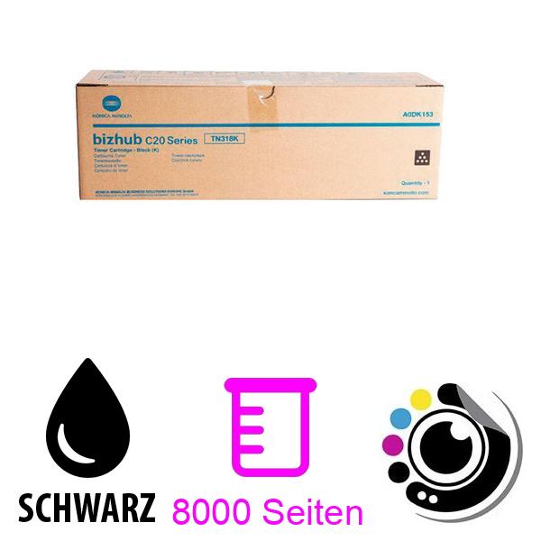 Original Toner Konica Minolta TN318 Schwarz