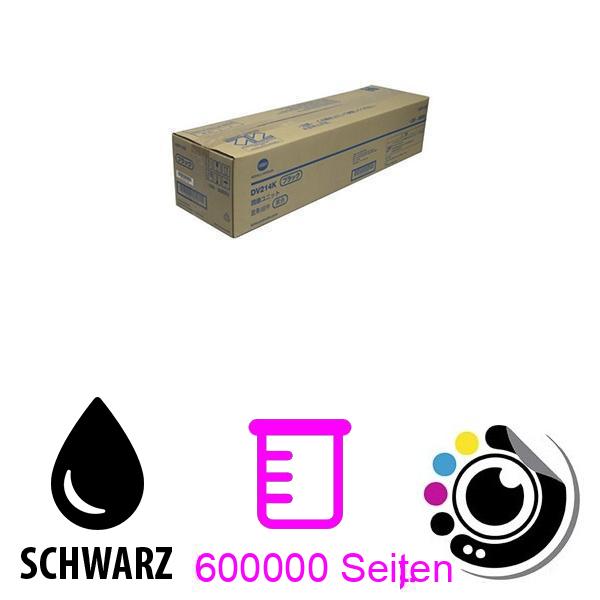 Original Entwicklereinheit konica minolta DV-214 Schwarz A85Y03D