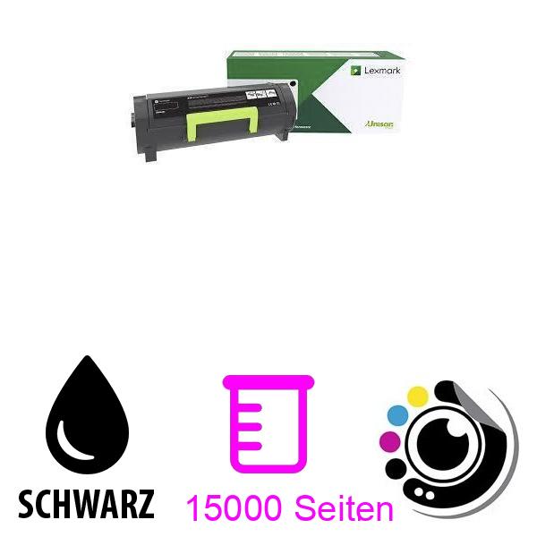 Original Toner Lexmark MS725 MS821 MS822 MS823 MS825 MS826 MX721 MX722 MX822 MX826 (58D2H0E) Schwarz15000 paginas