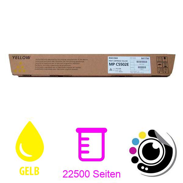 Original Toner Ricoh Aficio MP-C4502 / MP-C5502 gelb