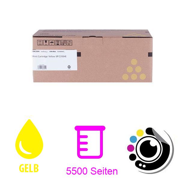 Original Toner Ricoh SPC-310 gelb 407635 - 406482