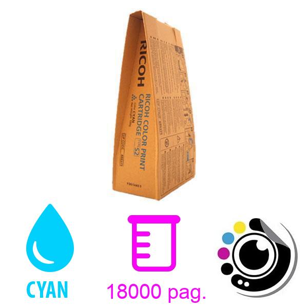 Original Toner Ricoh Type S2 cyan (888375)