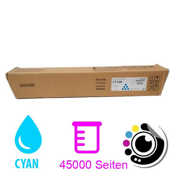 Original Toner Ricoh Aficio C7100 cyan 828333