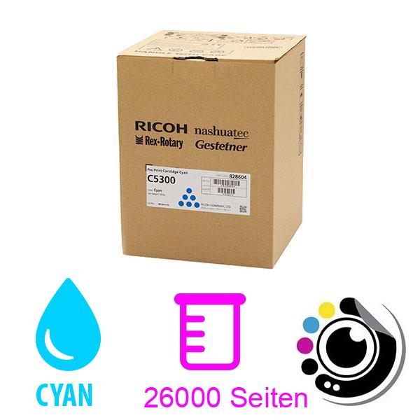 Original Toner Ricoh Pro C5300 cyan 828600 / 828604