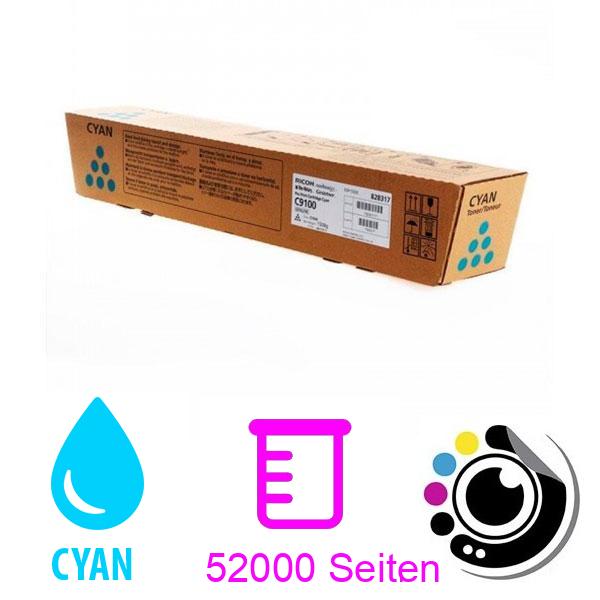 Original Toner Ricoh C9100 cyan 828317