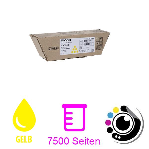 Original Toner Ricoh M C320H 842713 Gelb