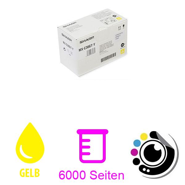 Original Sharp MX-C30GTY Gelber Toner
