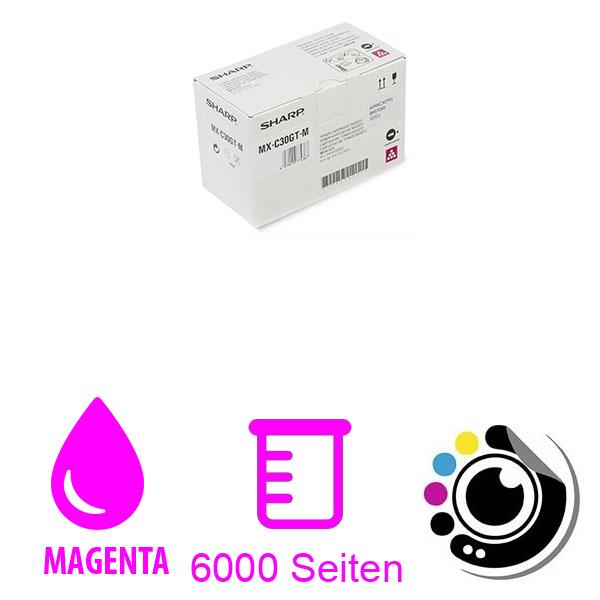 Original Sharp MX-C30GTM Magenta Toner