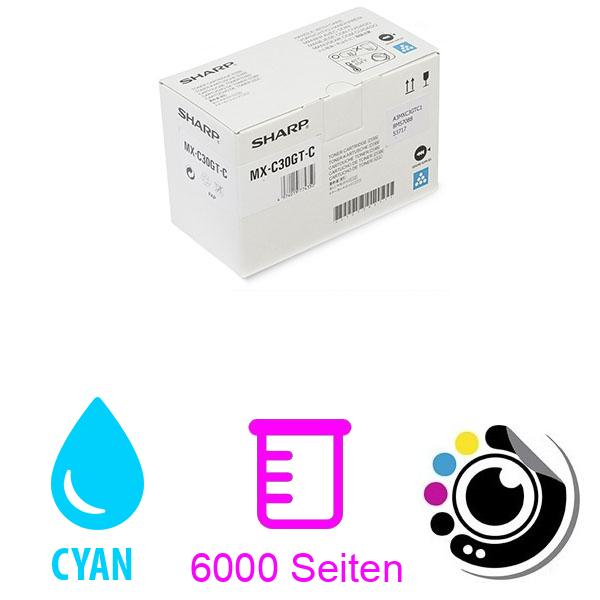 Original Toner sharp mx-c30gt-c Cyan