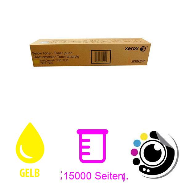 Original Toner Xerox Workcentre 7120 / 7125 / 7220 / 7225 gelb 006R01454