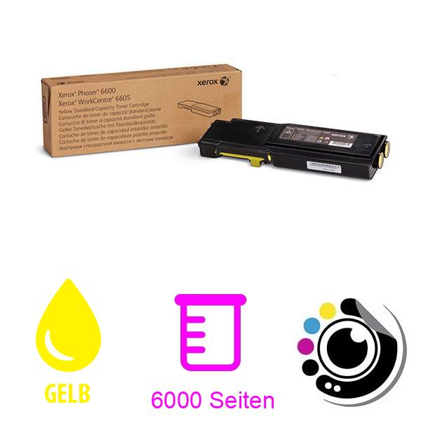 Original Toner Xerox Phaser 6600 / Workcentre 6605 gelb 106R02239