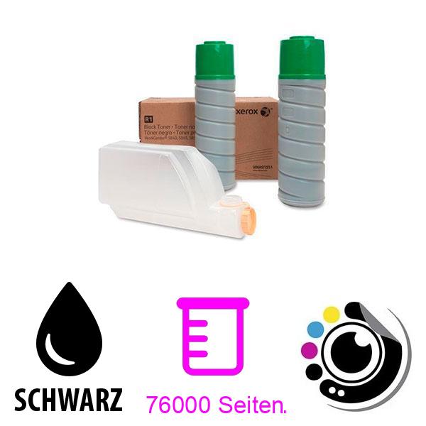 Original Toner x2 Xerox WorkCentre 5845 schwarz 006R01551